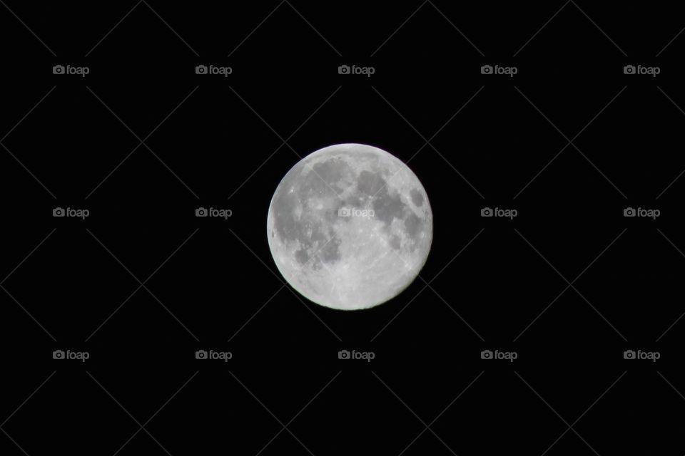 View of moon against dark sky