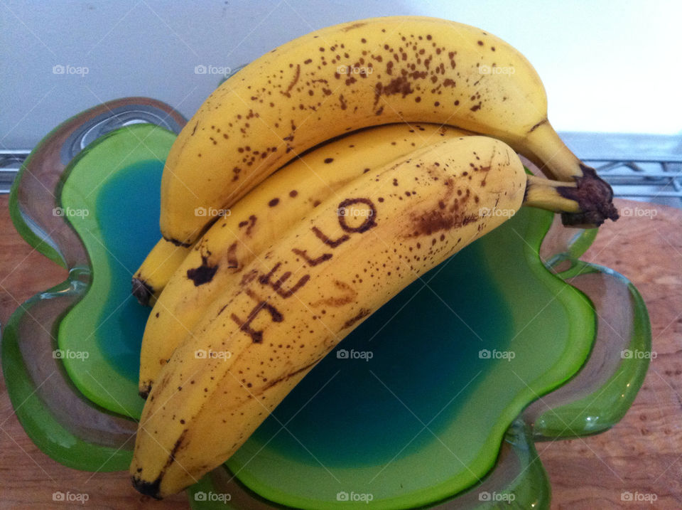 yellow funny breakfast banana by snapd