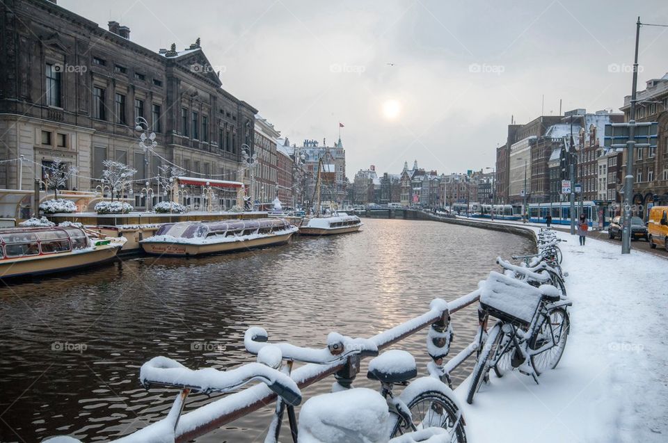 Amsterdam snow