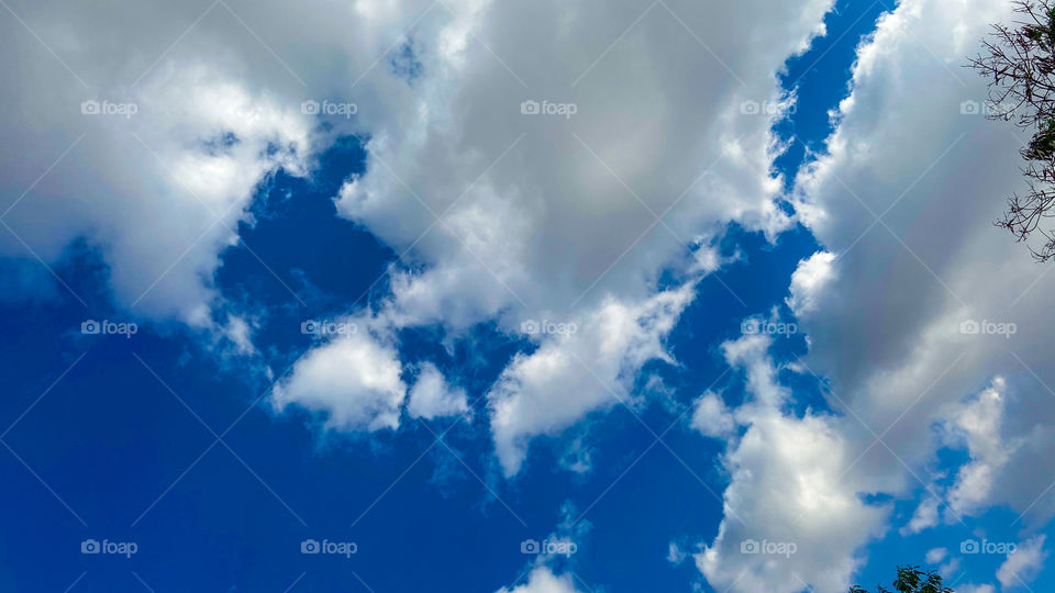 Clouds and blue sky