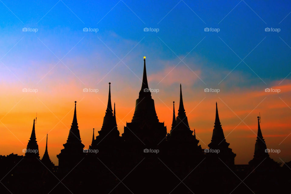 silhouette thailand dawn dusk by sonchai