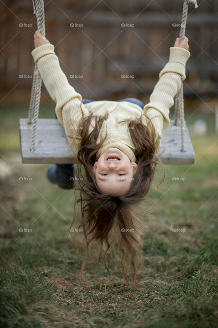 Cute Little girl outdoor portrait 