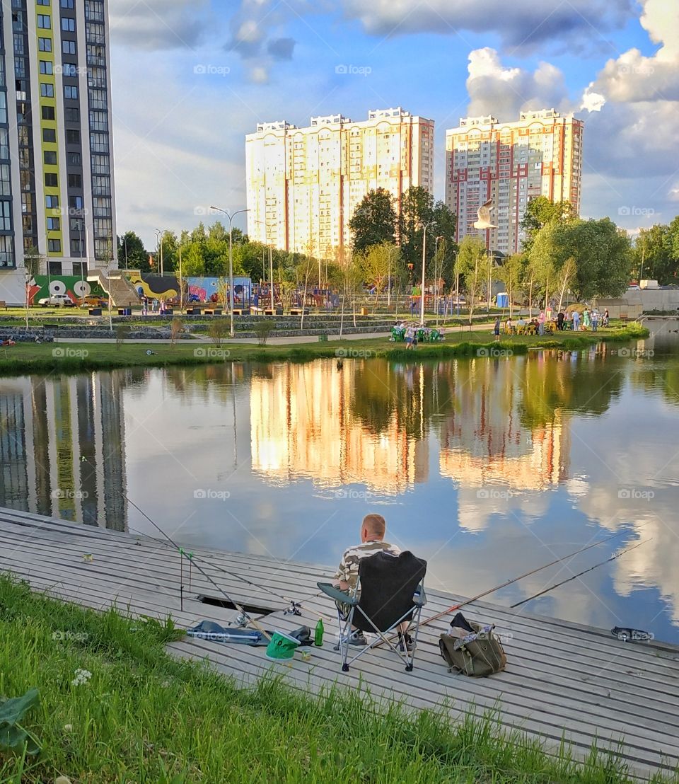 City fisherman.