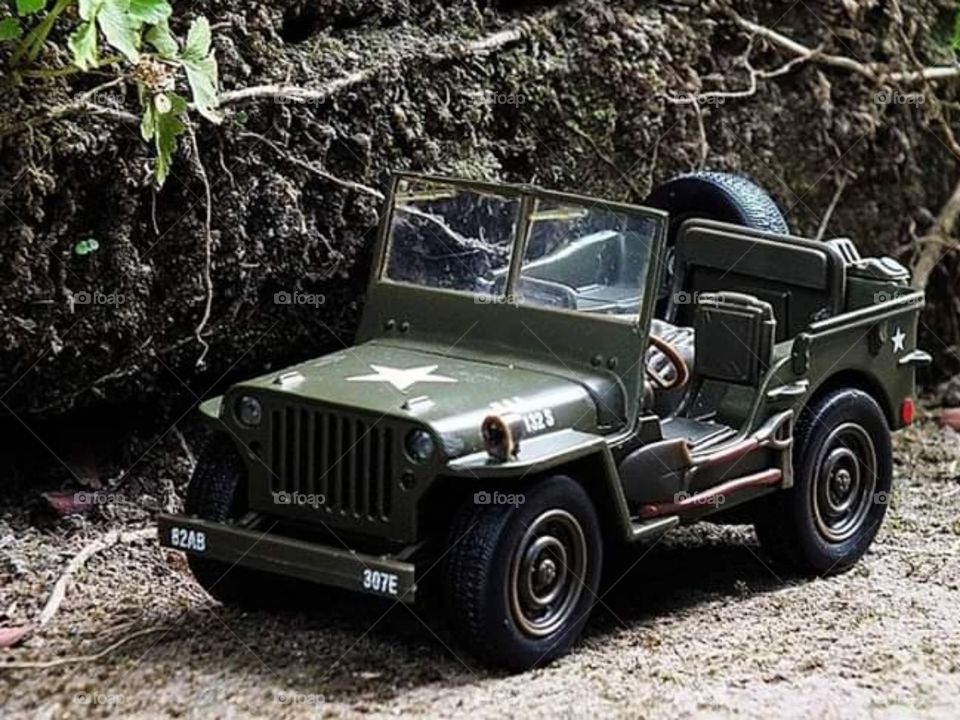 Jeep In Forest