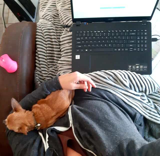 working at home