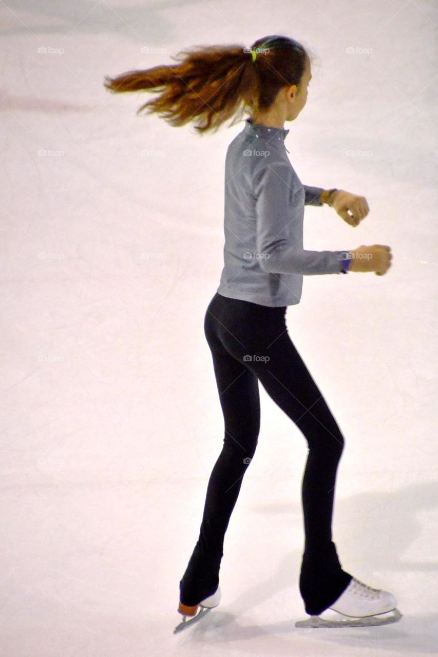 figure skating.  dancer.  girl