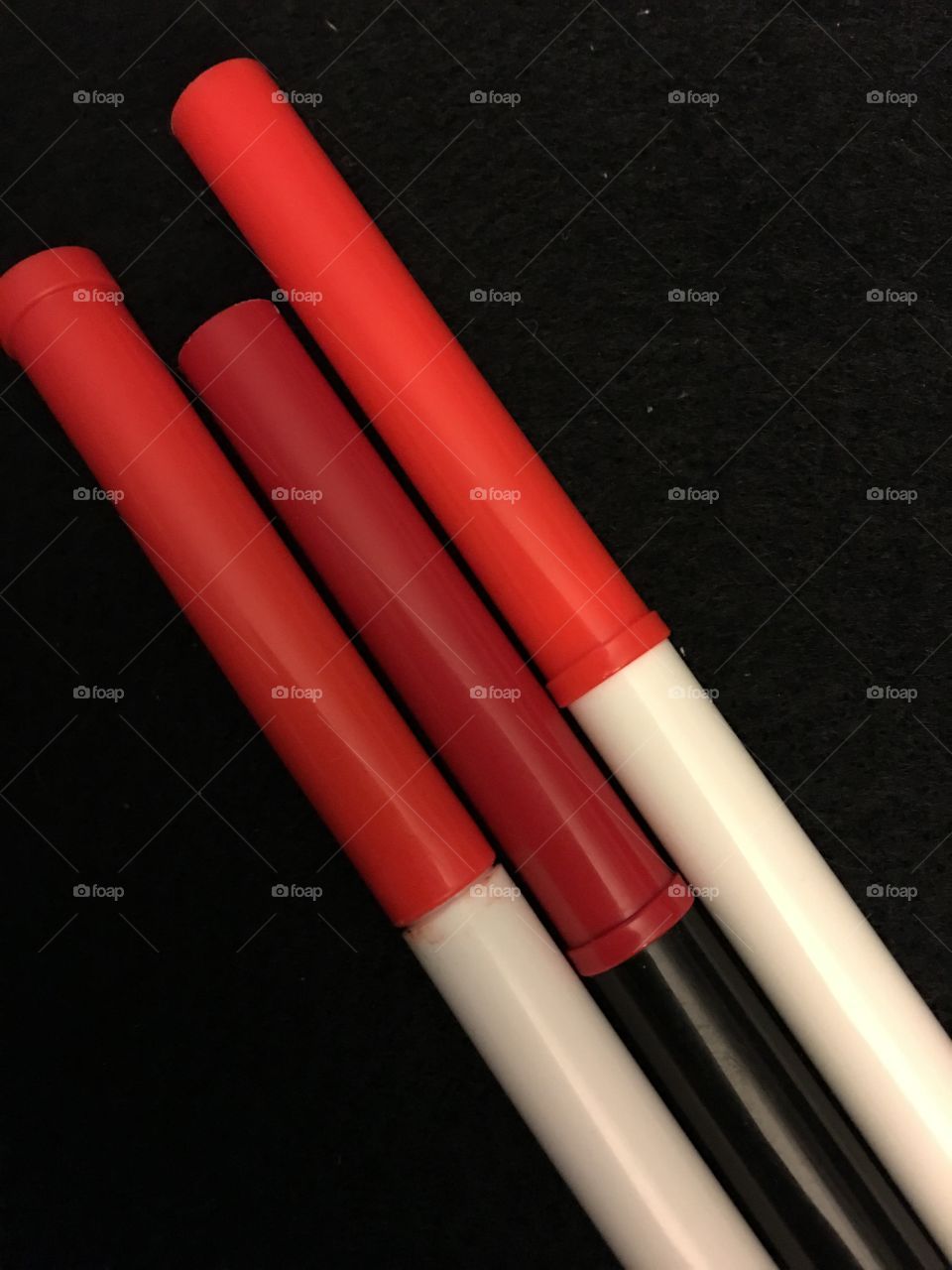 Red craft markers 