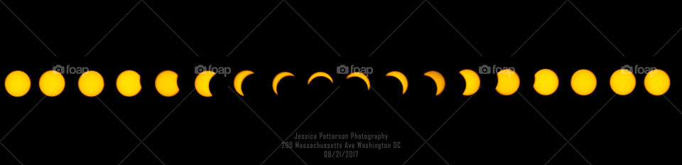 2017 solar eclipse progression from Washington dc