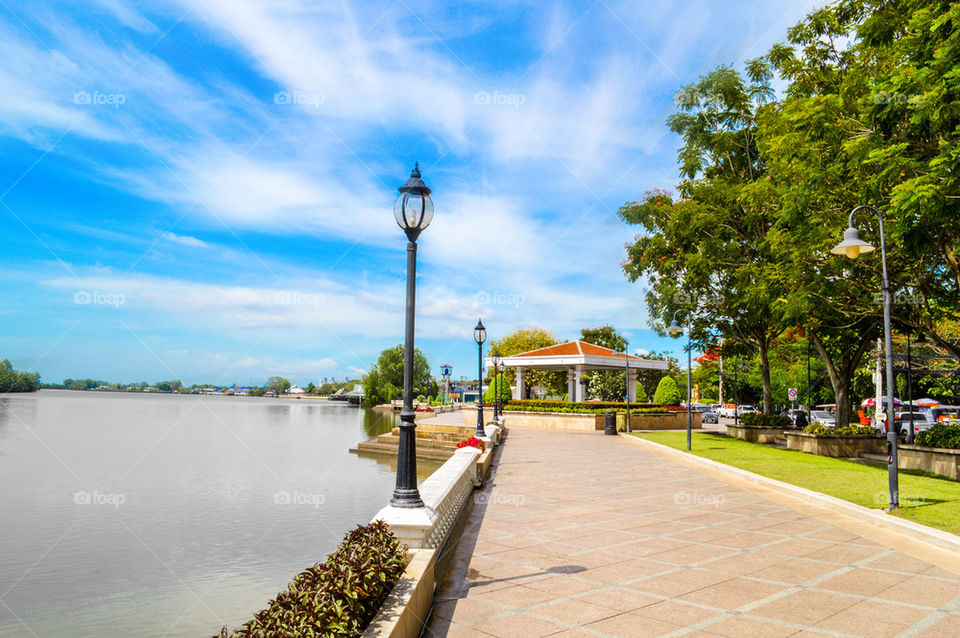 waterfront in Chachoengsao city