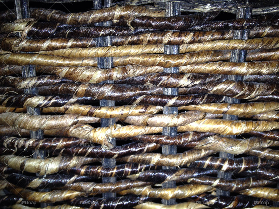 brown basket wicker weaving by maryannesh