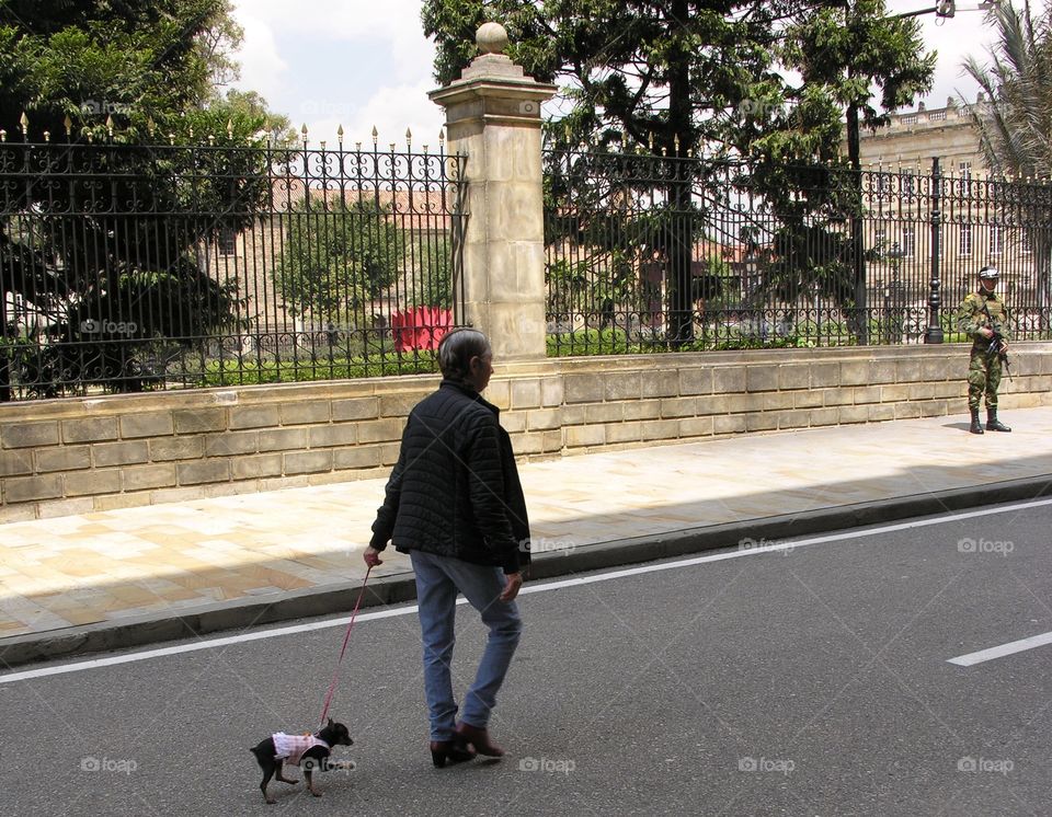 Man with dog