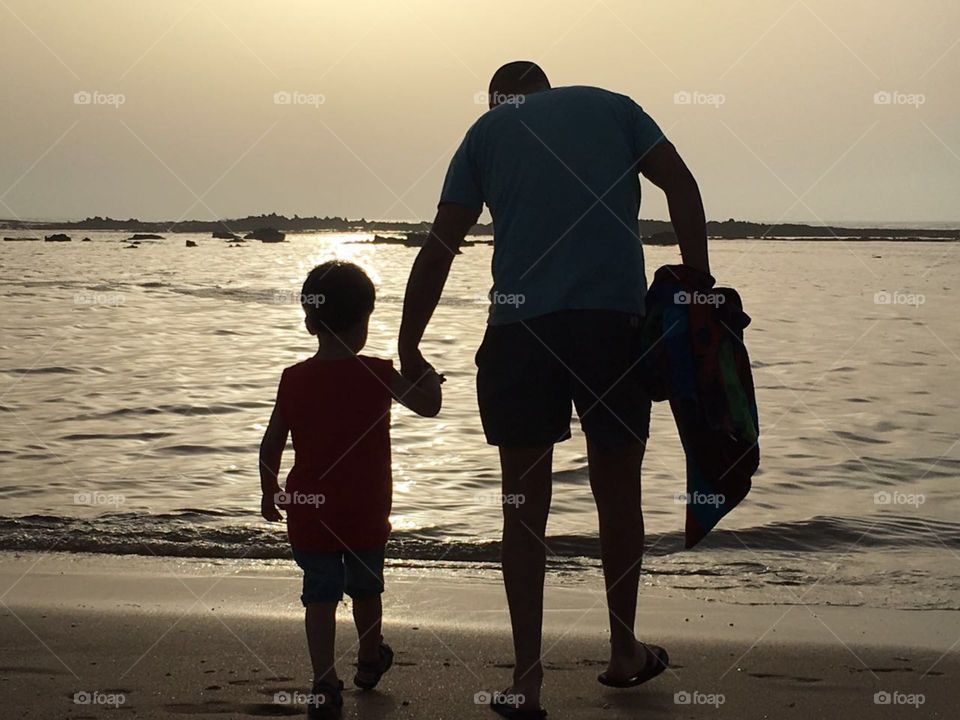 Sunset in the beach 