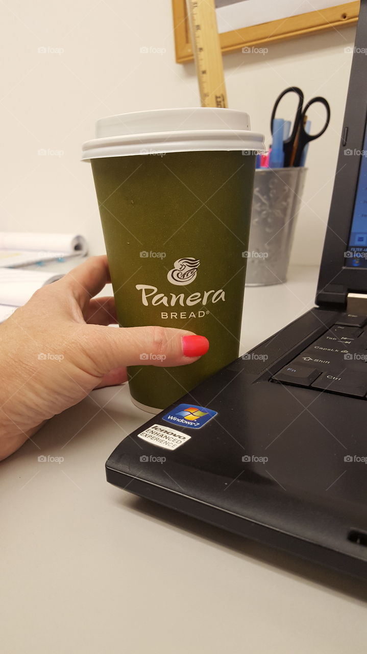 Work and Panera Bread Coffee