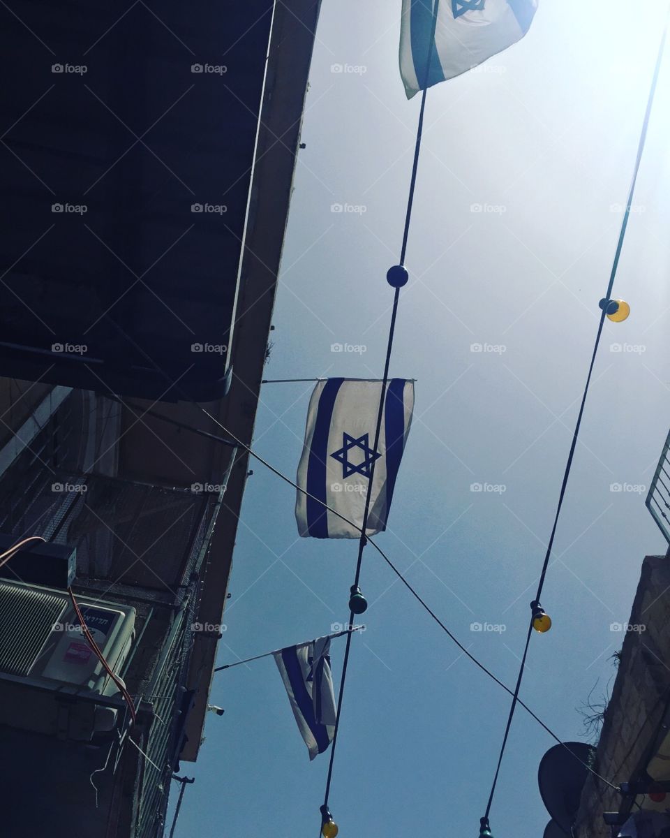 Jerusalem Israeli flag