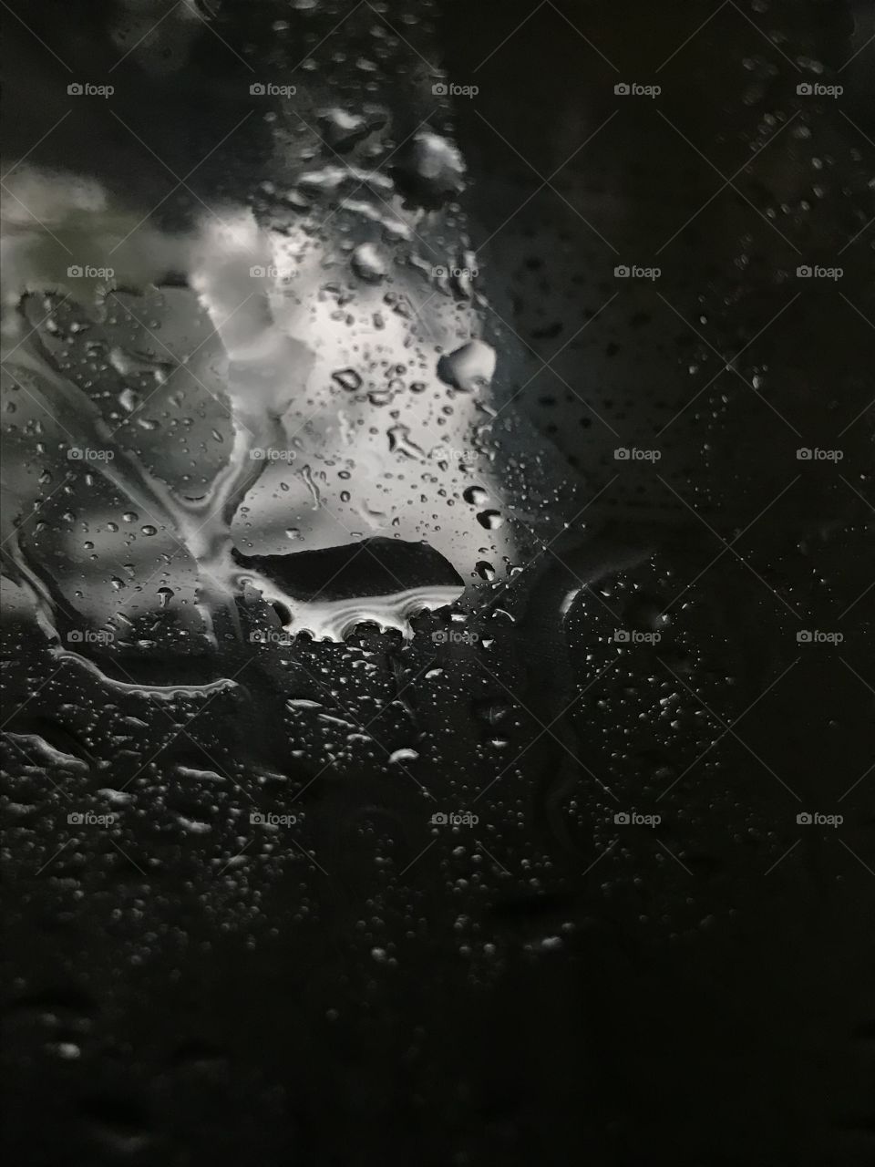 Raindrops on a window