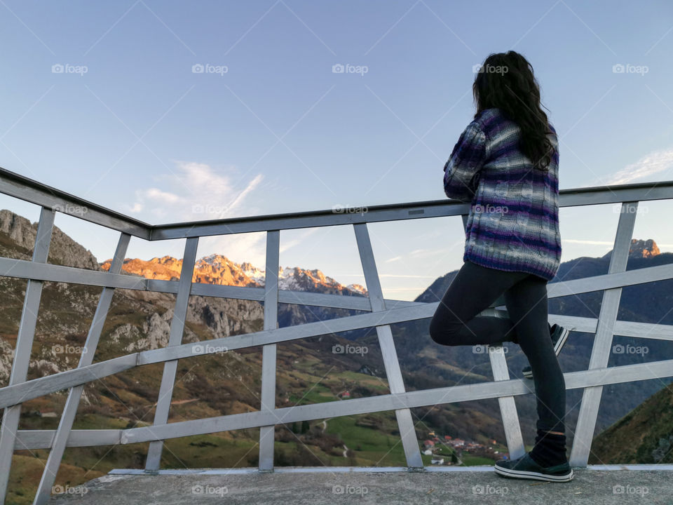 woman Alone in mountain