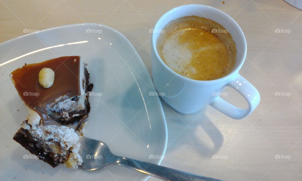 Cake and coffee