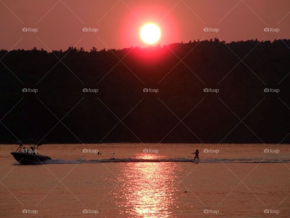 Sebago Lake Waterskiing 
