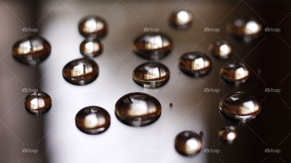 close up of waterdrops