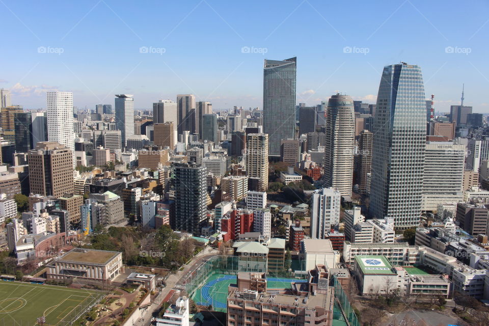 Tokyo Japan from Tokyo Tower - March 2016 (2)