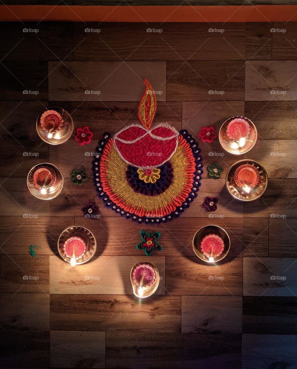 rangoli on the floor guys