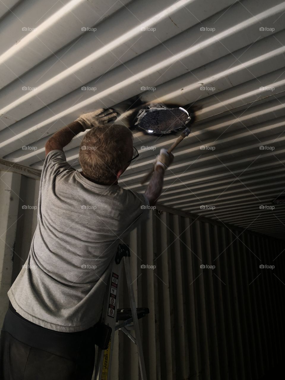 Installing a storm shelter 