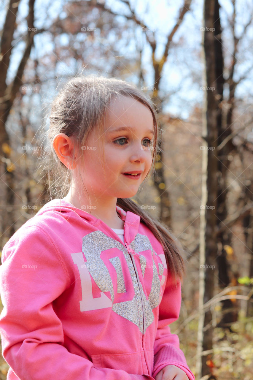 girl on a nature trail