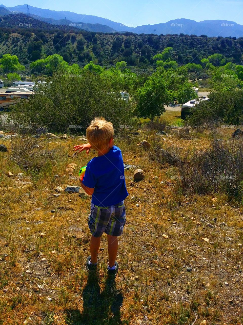 Rocky Throw. had a great day at the camp site 