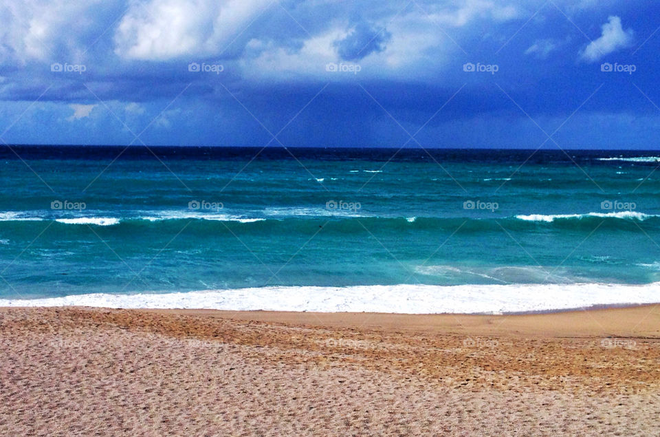 coruna riazor beach sky by iDavidHD