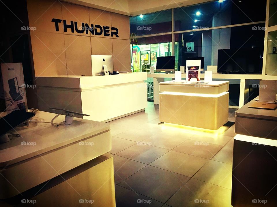 “Night view in Thunder Apple Authorized Reseller Concept Store ” — (Location@Sungai Petani,Malaysia.)