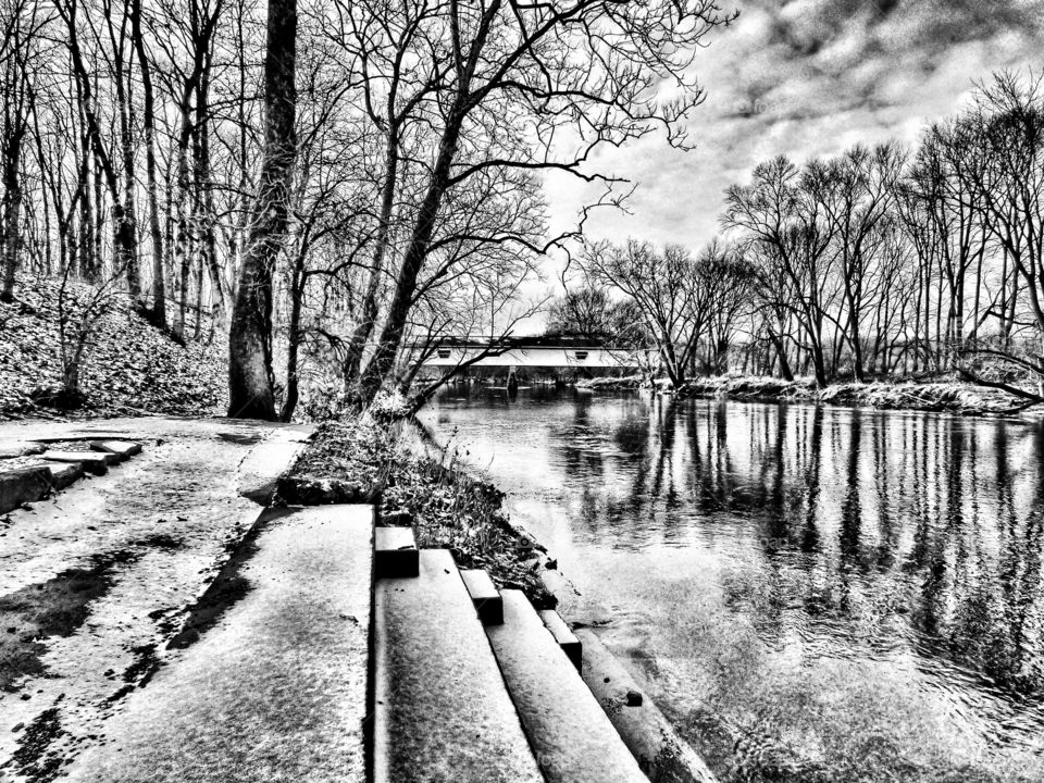 Beautiful views in black and white. 