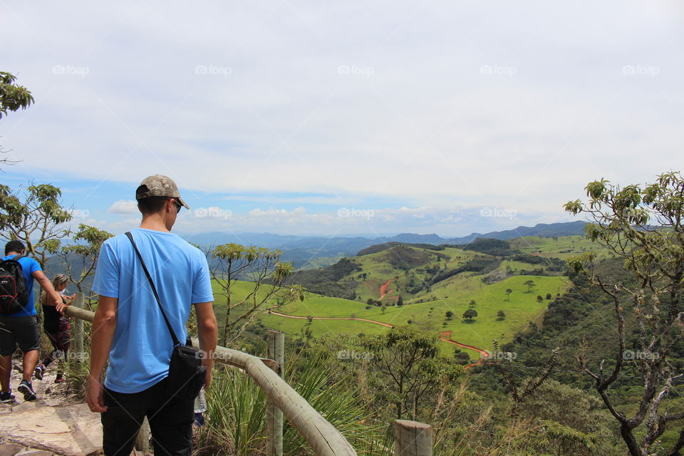 hiking in natured