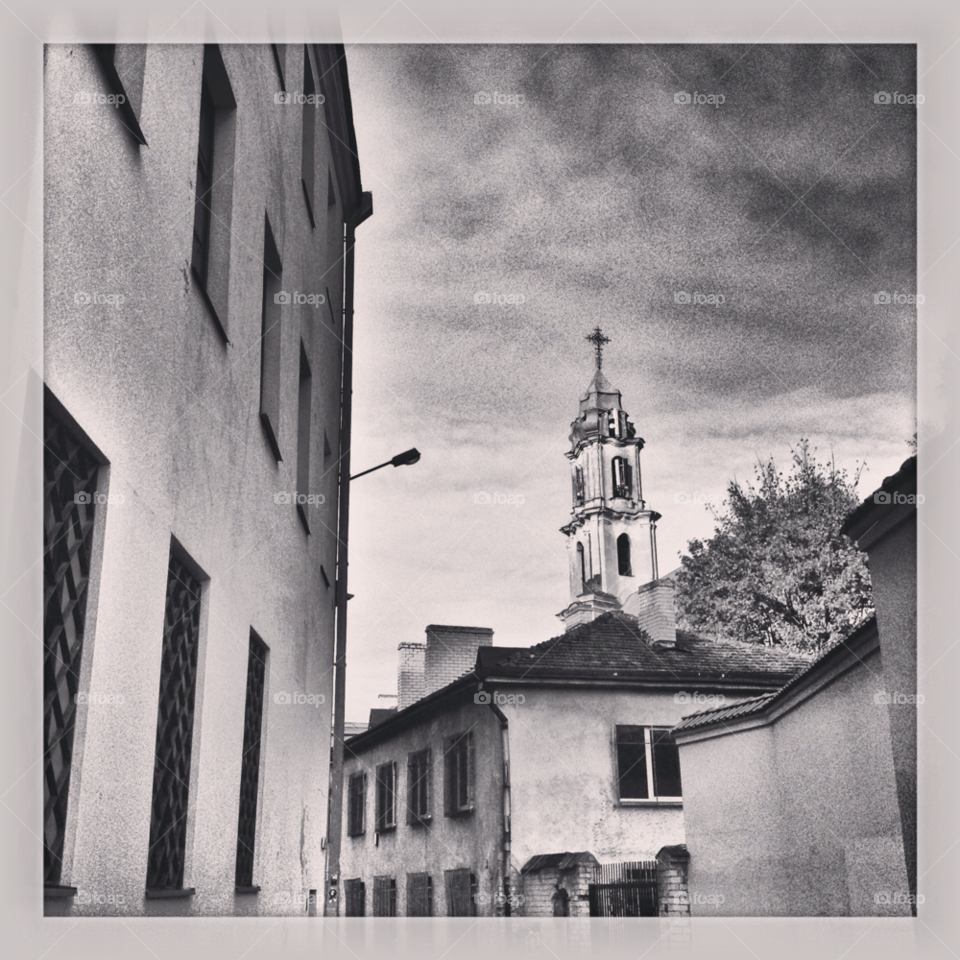 vilnius street church town by penguincody