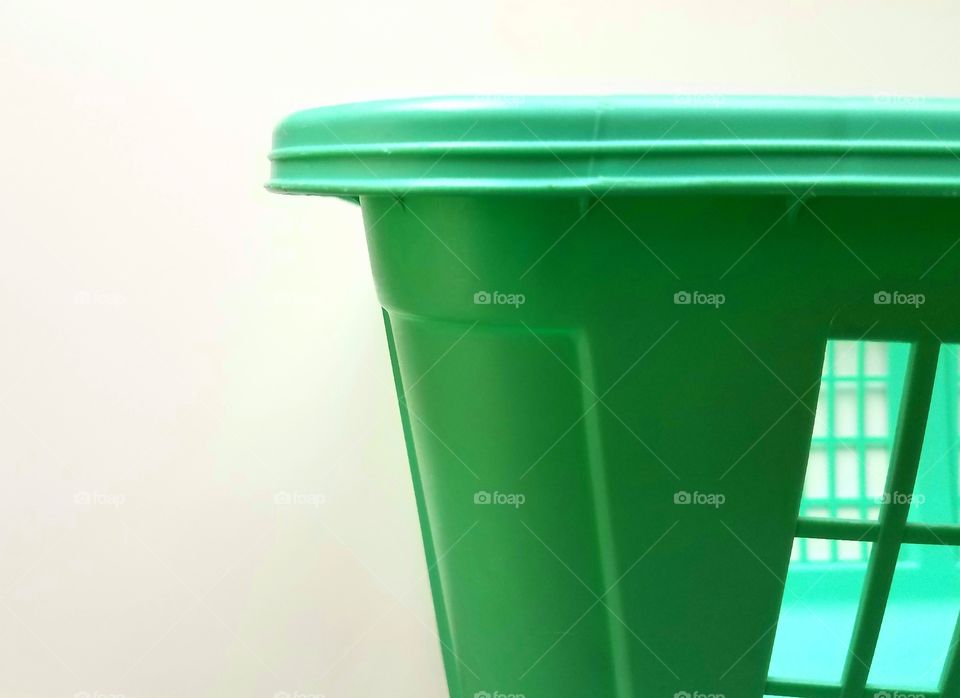 Extreme close-up of recycle bin