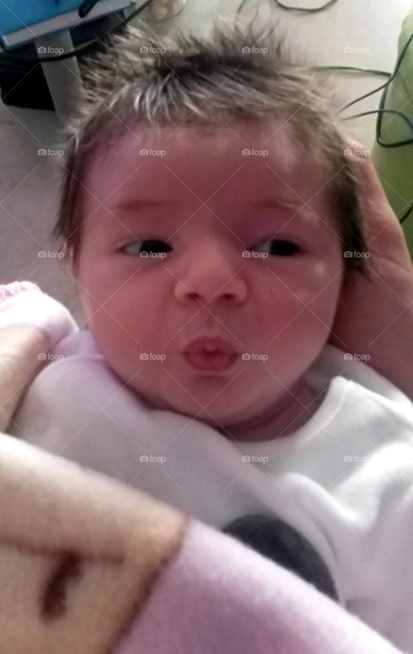 cute baby faces: baby selfie