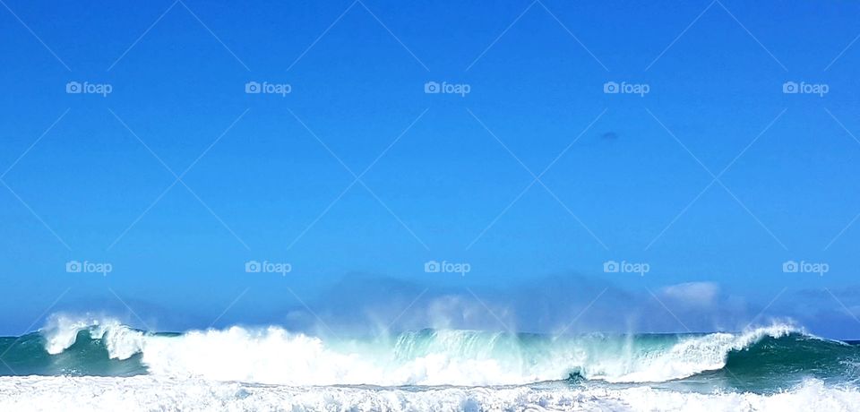 Big wave Fuerteventura Canary Island