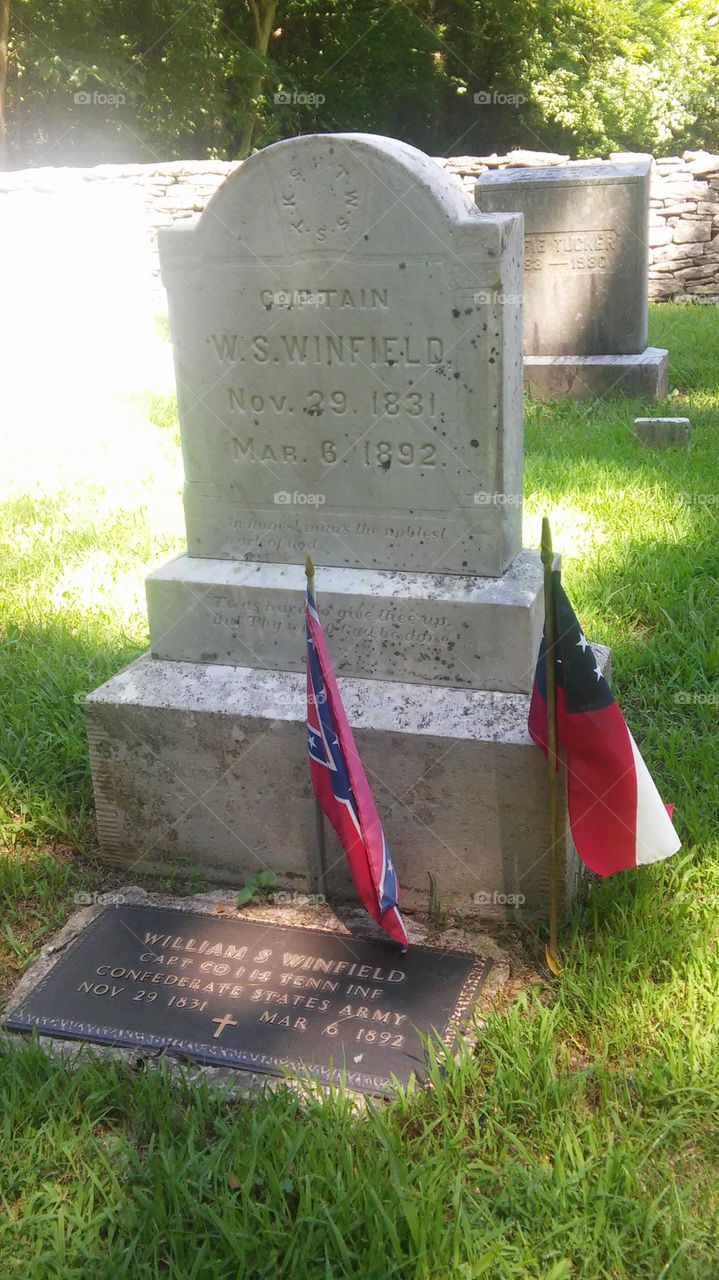 Confederate headstone