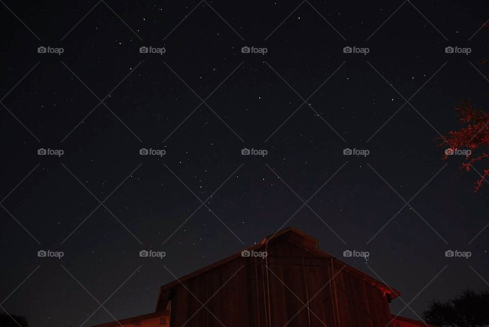 Stars Over Barn