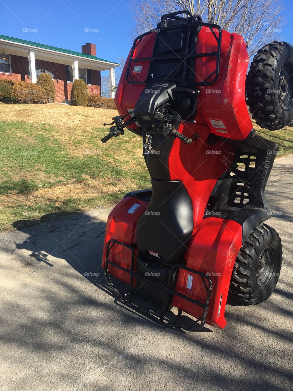 Walking four wheeler