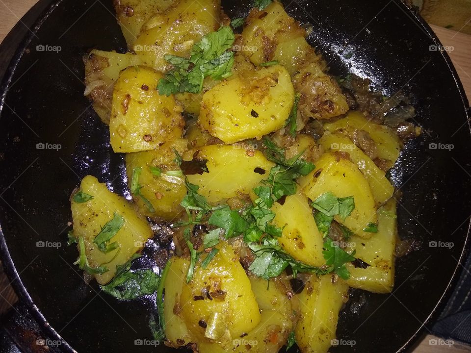 spicy Indian potato