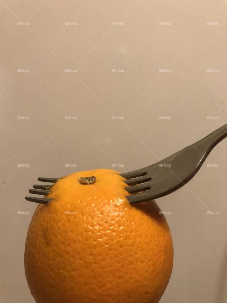 fork in orange