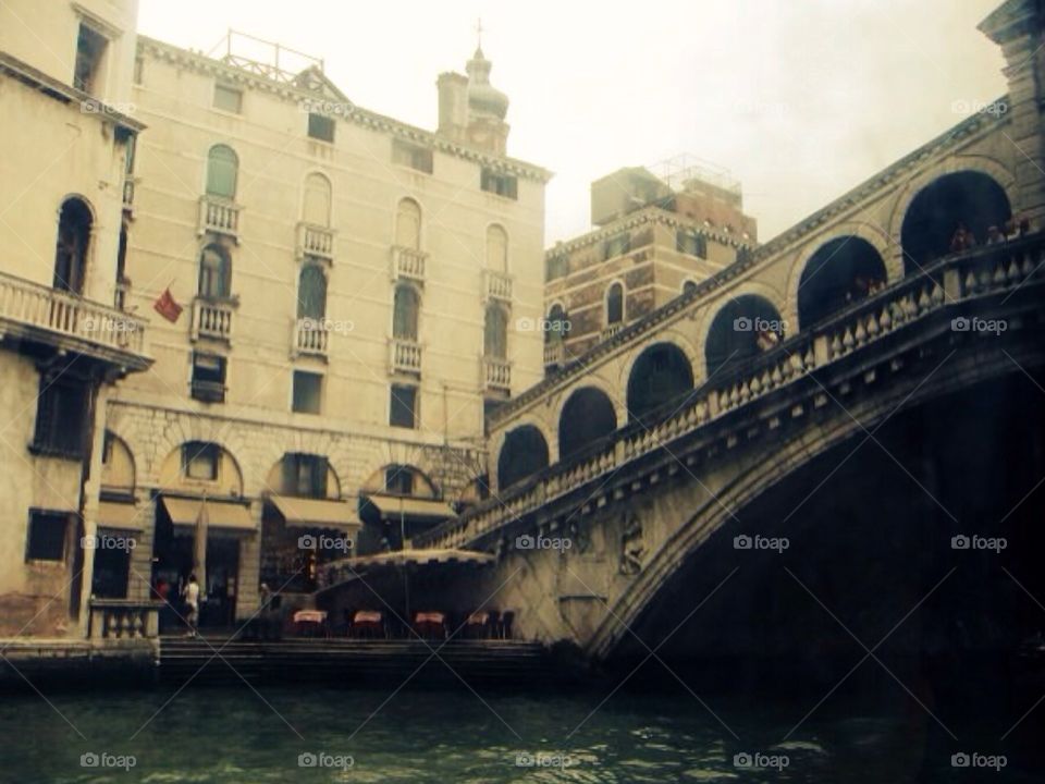 Venetian bridge . Venice 