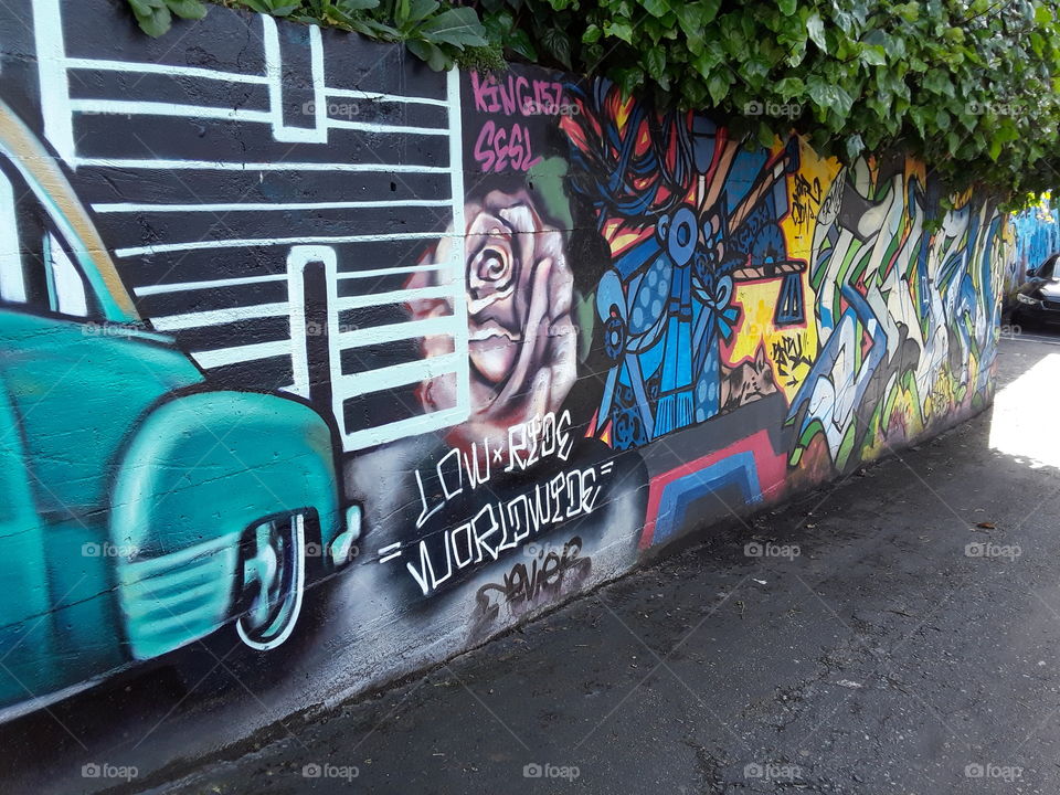 Graffiti, Street, Car, Transportation System, Urban