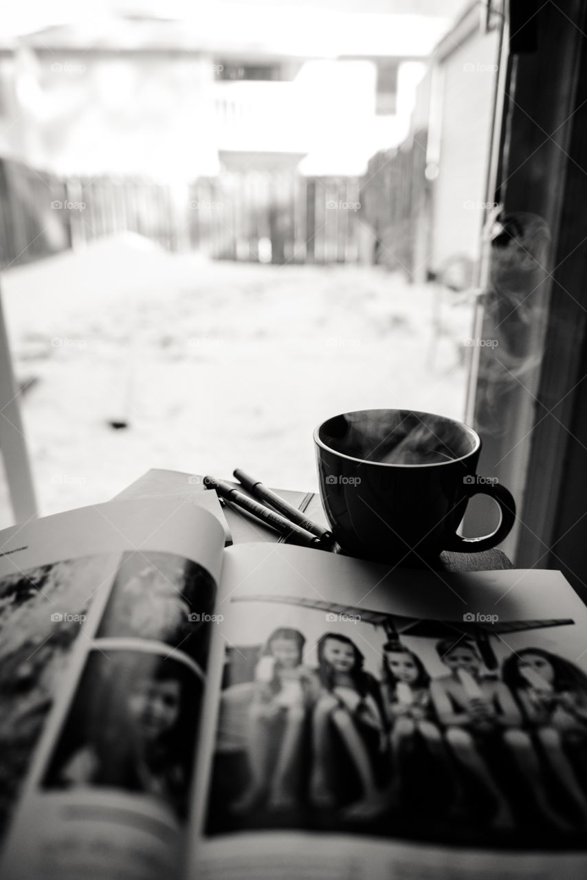 Snow days call for warm drinks and keeping busy!