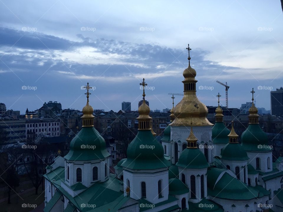 Sophia of Kyiv from the bell tower view