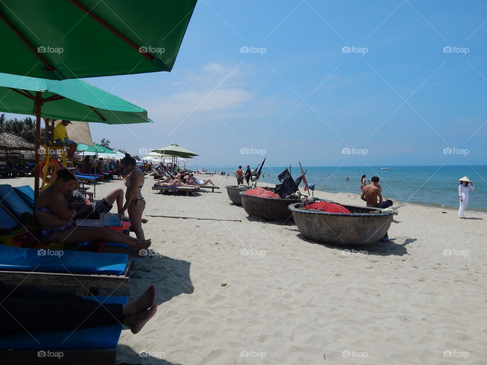 A beach in Hoi An Vietnam 