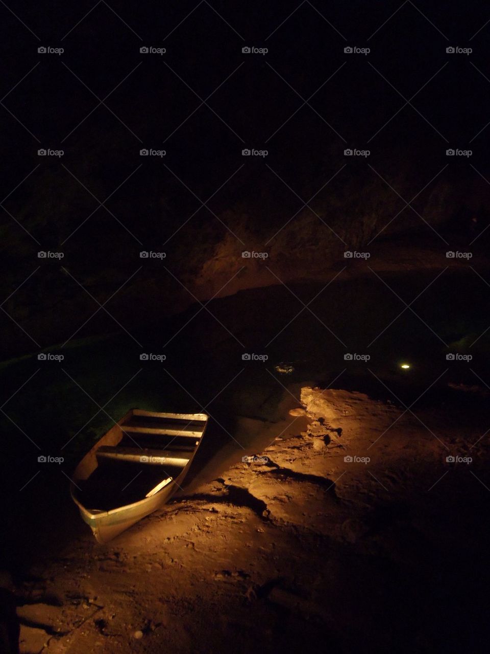 Cave boat of wookey hole