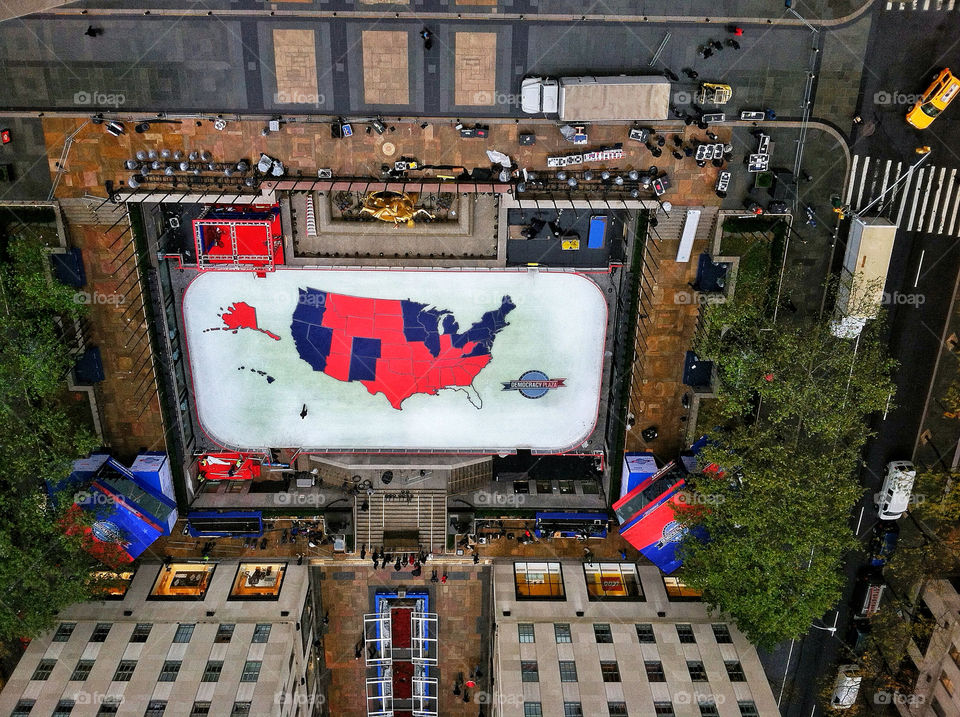ice skating rockefeller election day nyc by delvec