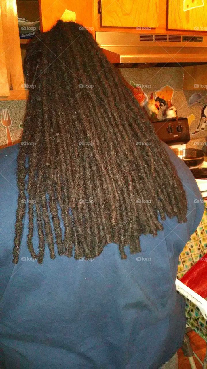 My dreads after I cut them