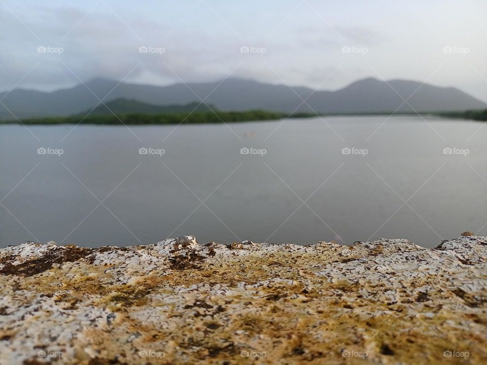 nice blur effects of the mountains and river in sunset time nature photography its looking beautiful